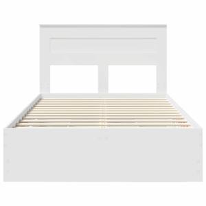Rám postele se zásuvkou Bílá 120 x 200 cm Inženýrské dřevo - obrázek 8