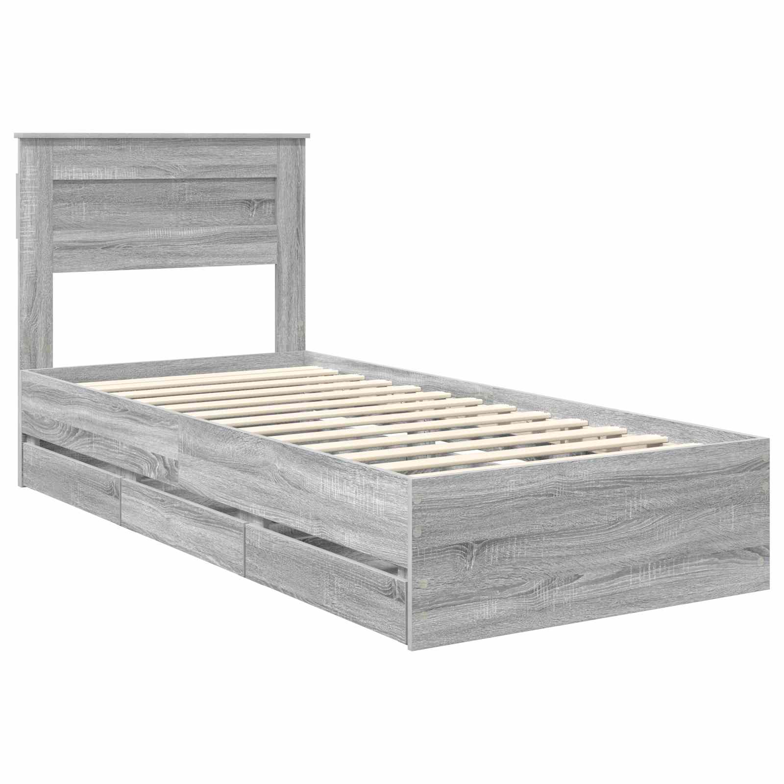 Voodi raam sahtliga peaga Hall Sonoma 100 x 200 cm Inseneripuit 142 Kõik vajalik sinu aeda ja koju! Voodi raam sahtliga peaga Hall Sonoma 100 x 200 cm Inseneripuit - Image 4