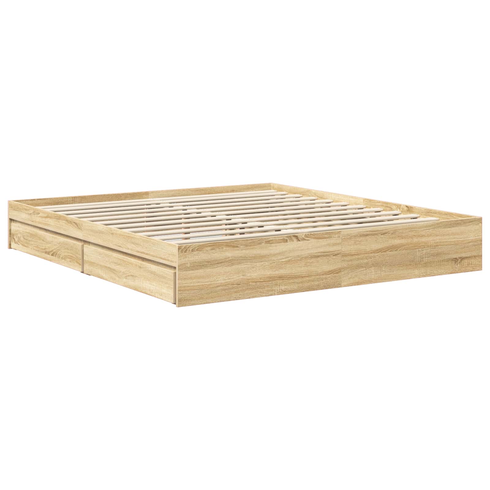 Opslag bed met lade Sonoma Eiken 180 x 200 cm Bewerkt hout | luizaXL | Dé meubelwinkel voor elk interieur Opslag bed met lade Sonoma Eiken 180 x 200 cm Bewerkt hout - Afbeelding 6