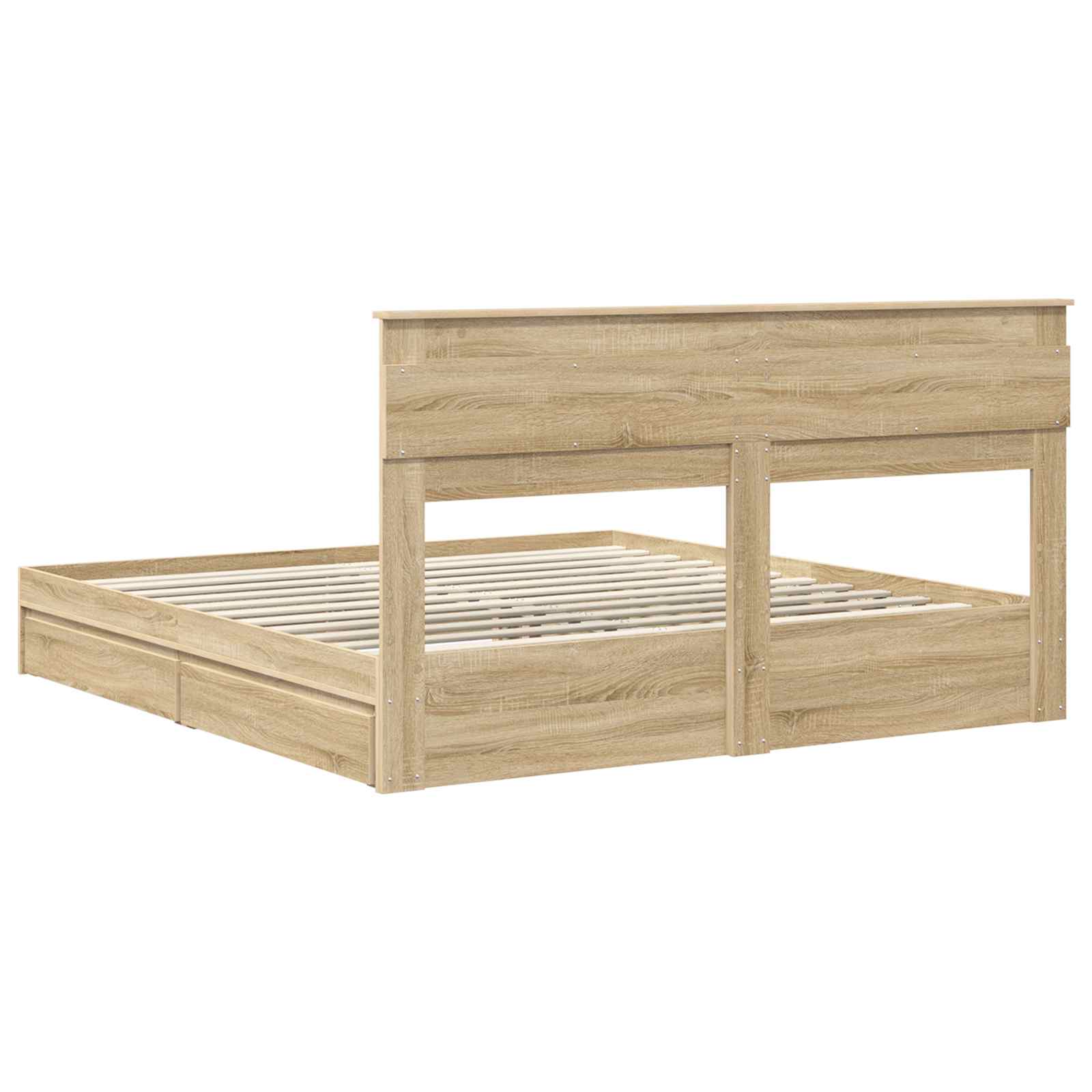 Opslag bed met lade Sonoma Eiken 180 x 200 cm Bewerkt hout | luizaXL | Dé meubelwinkel voor elk interieur Opslag bed met lade Sonoma Eiken 180 x 200 cm Bewerkt hout - Afbeelding 10