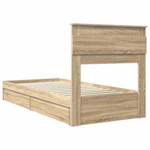 Postel s úložným prostorem s čelo Sonoma dub 90 x 190 cm - obrázek 10