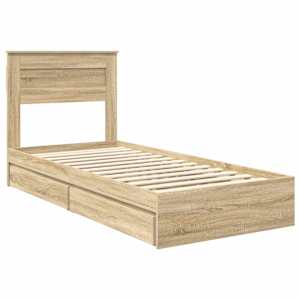 Postel s úložným prostorem s čelo Sonoma dub 75 x 190 cm - obrázek 4