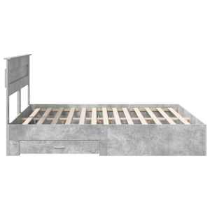 Rám postele s čelo Betonově šedá 180 x 200 cm kompozitní dřevo - obrázek 9