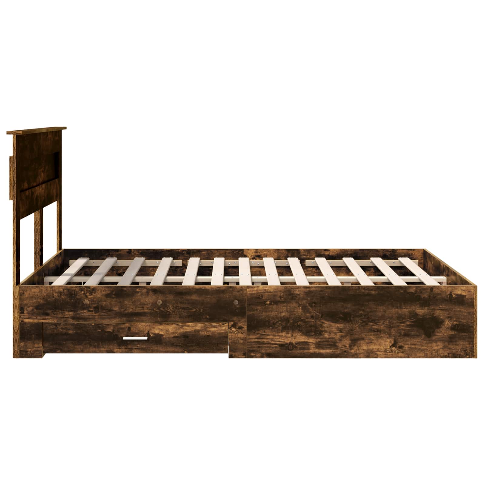 Voodi raam peaga Suitsetatud tamm 150 x 200 cm Tehispuit 9 Kõik vajalik sinu aeda ja koju! Voodi raam peaga Suitsetatud tamm 150 x 200 cm Tehispuit - Image 9