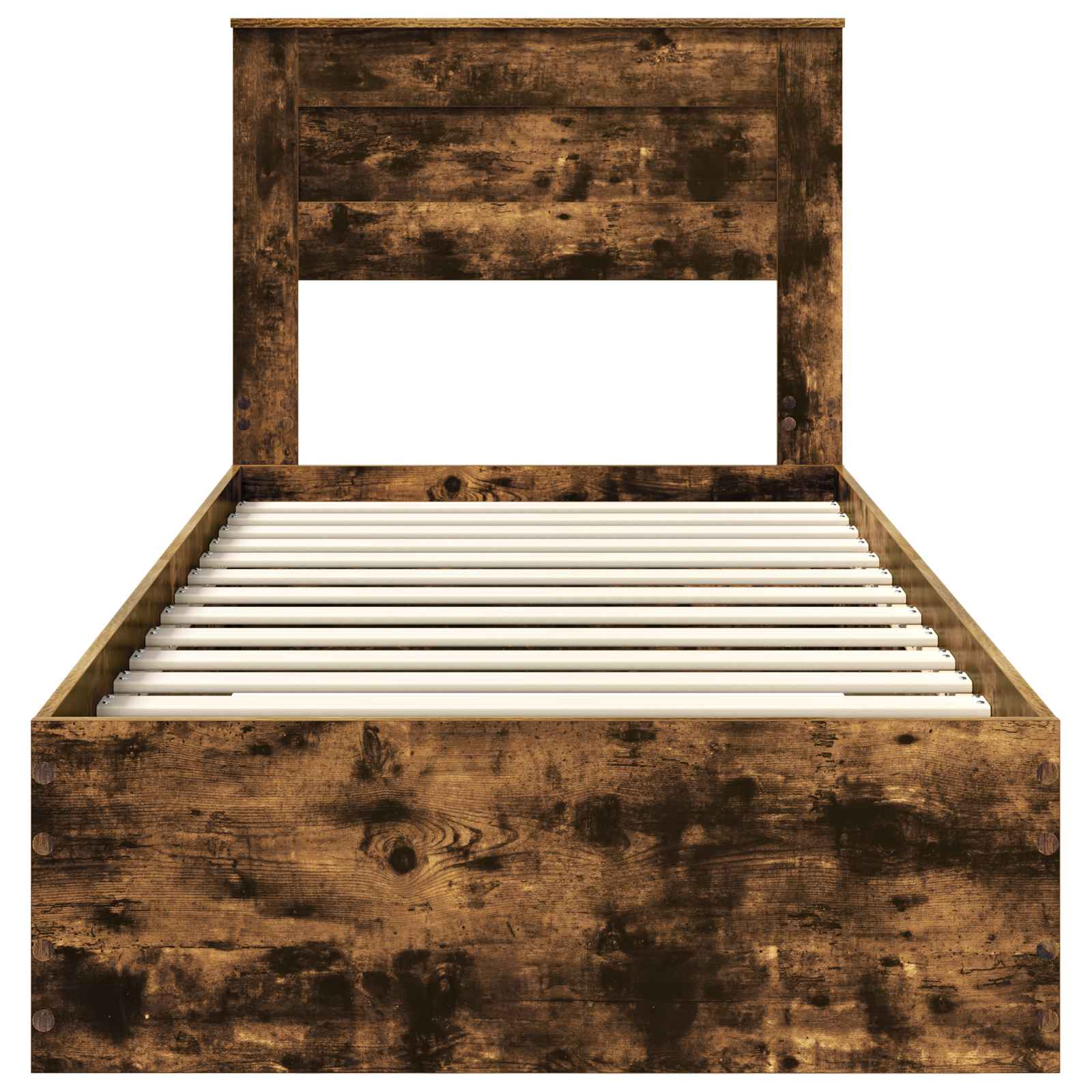 Voodi raam peaga Suitsetatud tamm 90 x 190 cm Tehispuit 283 Kõik vajalik sinu aeda ja koju! Voodi raam peaga Suitsetatud tamm 90 x 190 cm Tehispuit - Image 7