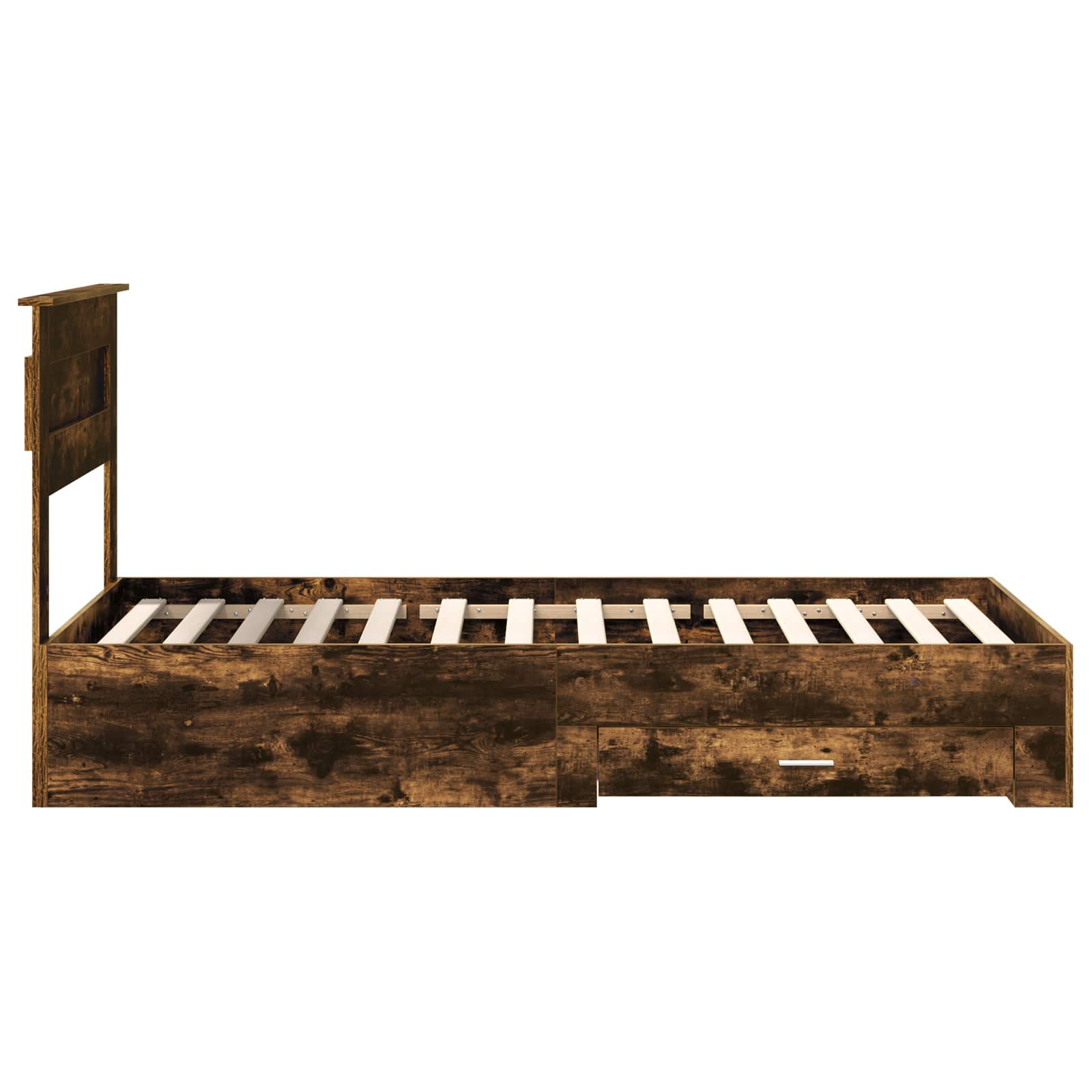 Voodi raam peaga Suitsetatud tamm 90 x 190 cm Tehispuit 284 Kõik vajalik sinu aeda ja koju! Voodi raam peaga Suitsetatud tamm 90 x 190 cm Tehispuit - Image 8