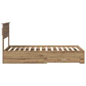 Rám postele s čelo Artisanový dub 90 x 200 cm kompozitní dřevo - obrázek 8