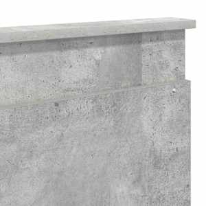 Rám postele s čelo Beton 200 x 200 cm Masivní borové dřevo - obrázek 11