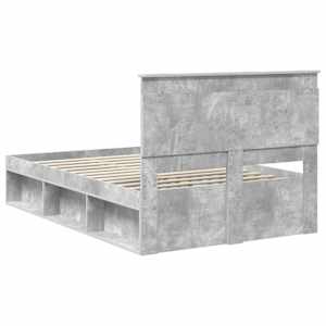 Rám postele s čelo Beton 120 x 200 cm Masivní borové dřevo - obrázek 9