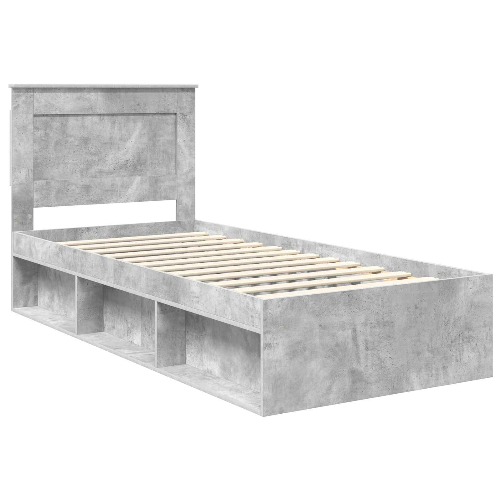 Bedframe met lade Concerte Grijs 90 x 190 cm Massief grenenhout image 4