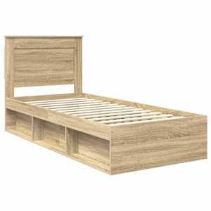 Rám postele s čelo Sonoma dub 90 x 200 cm Masivní borové dřevo - obrázek 4