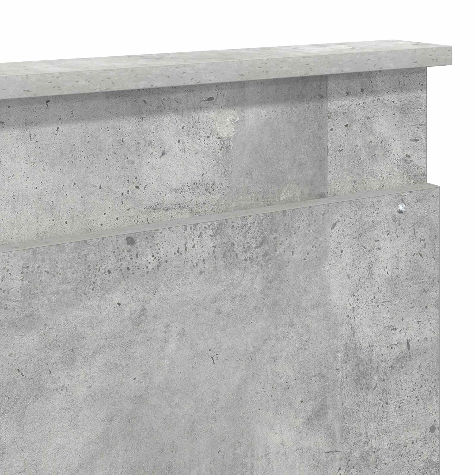 Rám postele s čelo Betonově šedá 200 x 200 cm Inženýrské dřevo - obrázek 12