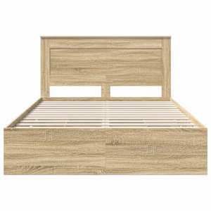 Rám postele s čelo Sonoma dub 150 x 200 cm Inženýrské dřevo - obrázek 8