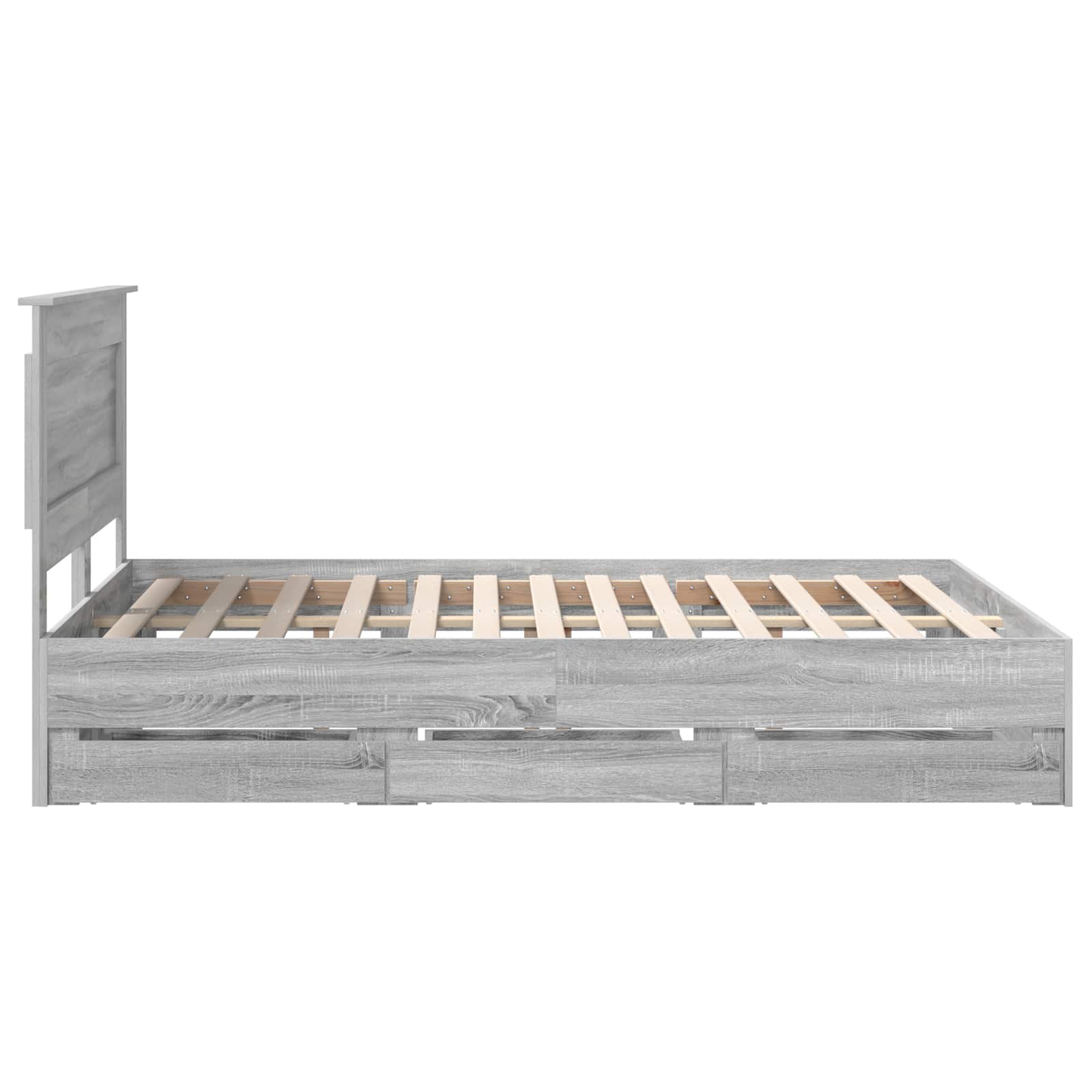 Voodi raam sahtliga peaga Hall Sonoma 150 x 200 cm Inseneripuit 101 Kõik vajalik sinu aeda ja koju! Voodi raam sahtliga peaga Hall Sonoma 150 x 200 cm Inseneripuit - Image 9