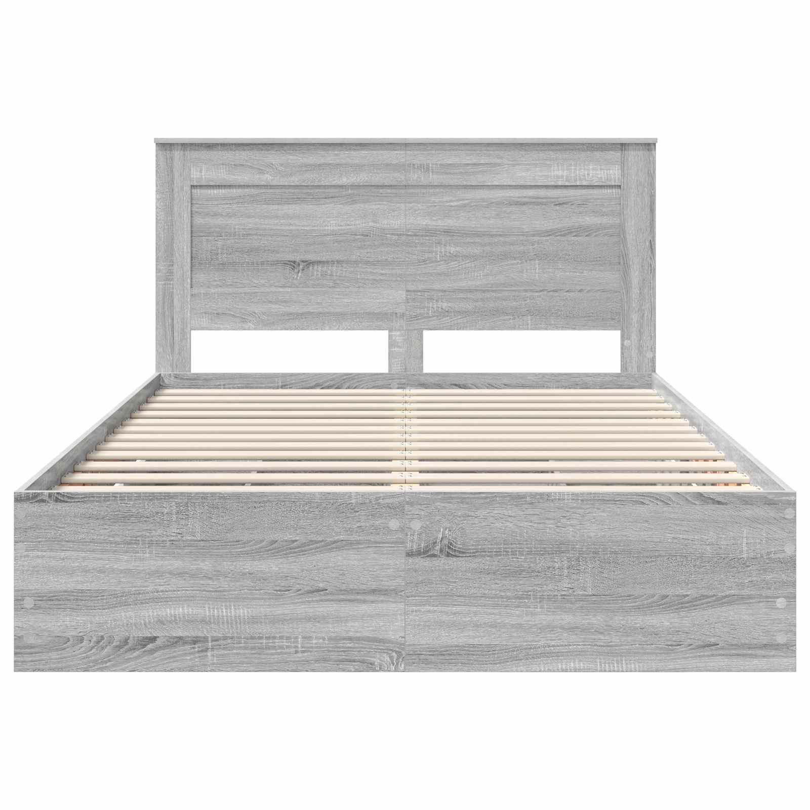 Konstrukcija postelje s predalom Siva Sonoma 140 x 190 cm - slika 8