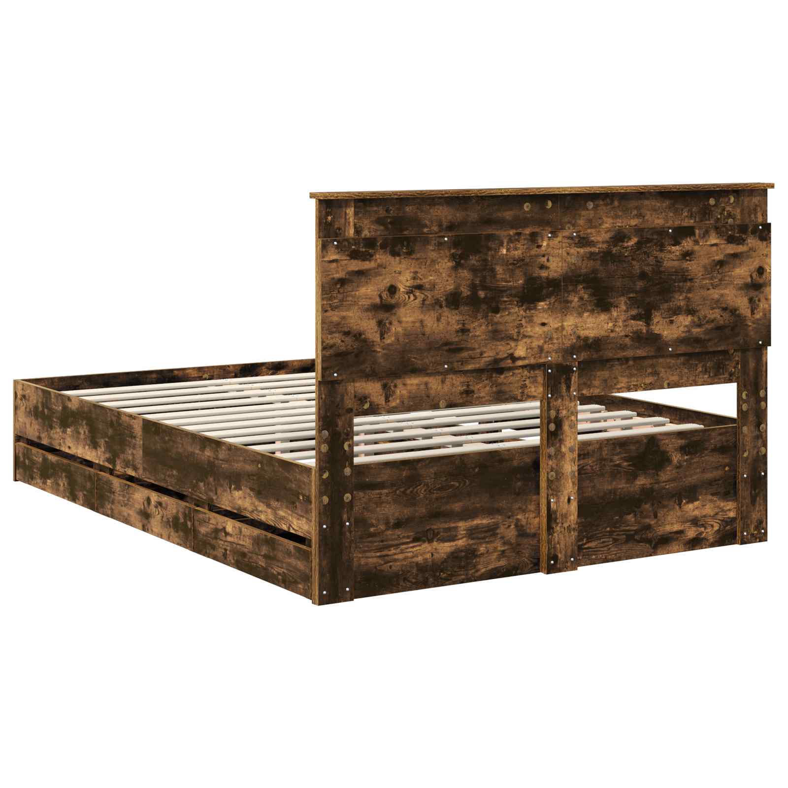 Voodi raam sahtliga Suitsetatud tamm 140 x 200 cm Inseneripuit 148 Kõik vajalik sinu aeda ja koju! Voodi raam sahtliga Suitsetatud tamm 140 x 200 cm Inseneripuit - Image 10