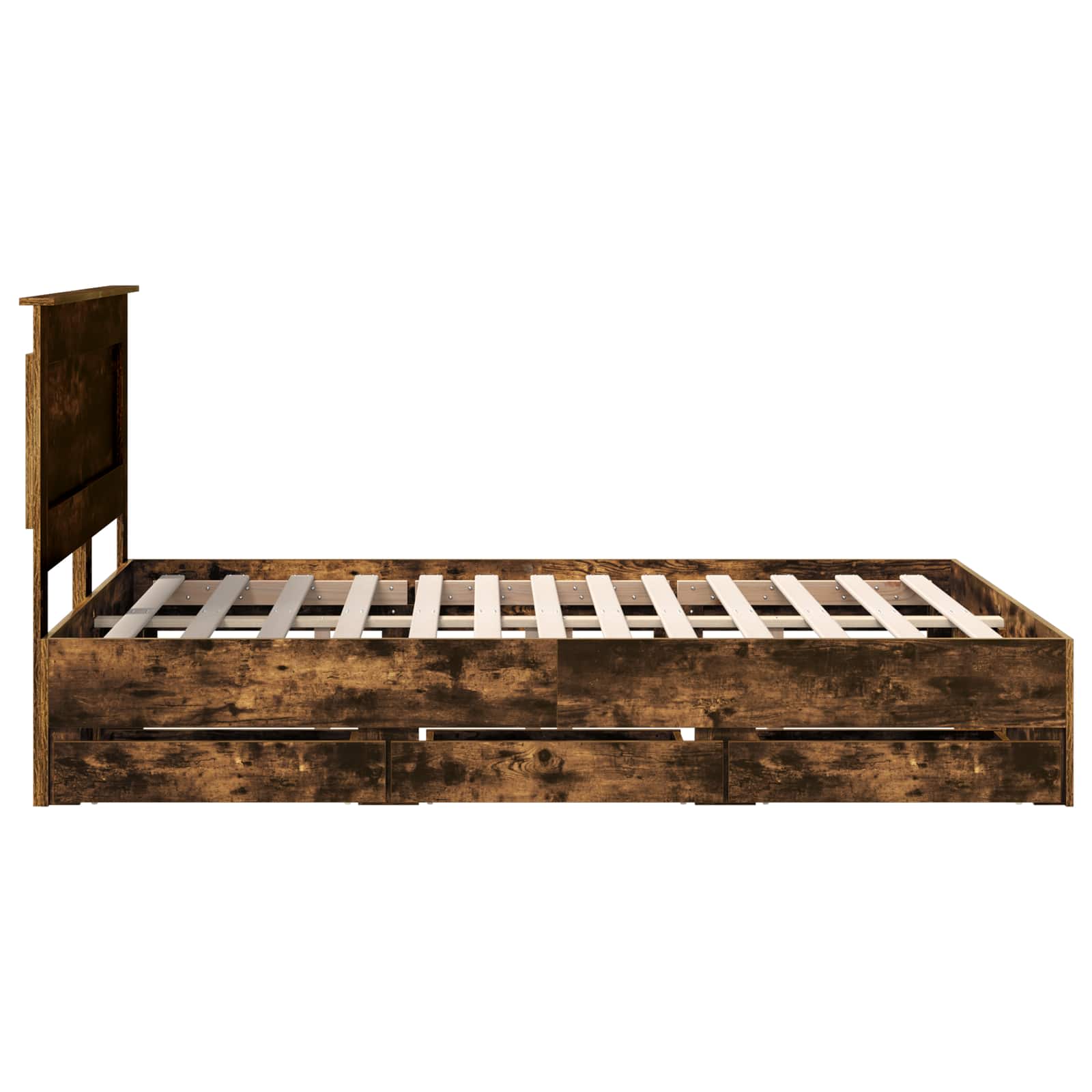 Voodi raam sahtliga Suitsetatud tamm 140 x 200 cm Inseneripuit 147 Kõik vajalik sinu aeda ja koju! Voodi raam sahtliga Suitsetatud tamm 140 x 200 cm Inseneripuit - Image 9