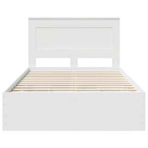 Rám postele se zásuvkou Bílá 120 x 200 cm Inženýrské dřevo - obrázek 8
