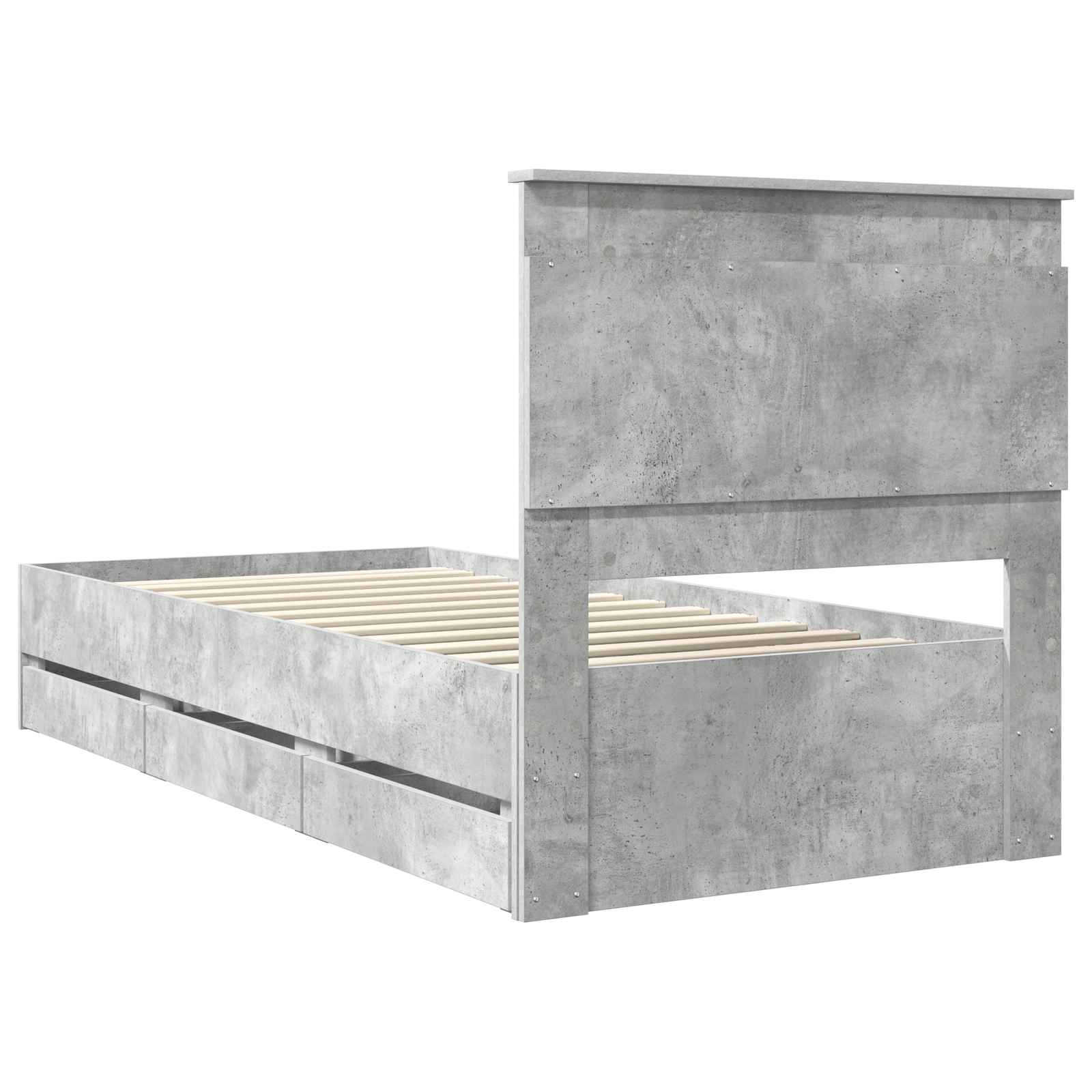 Voodi raam sahtliga peaga Betoonhall 90 x 200 cm Inseneripuit 217 Kõik vajalik sinu aeda ja koju! Voodi raam sahtliga peaga Betoonhall 90 x 200 cm Inseneripuit - Image 10