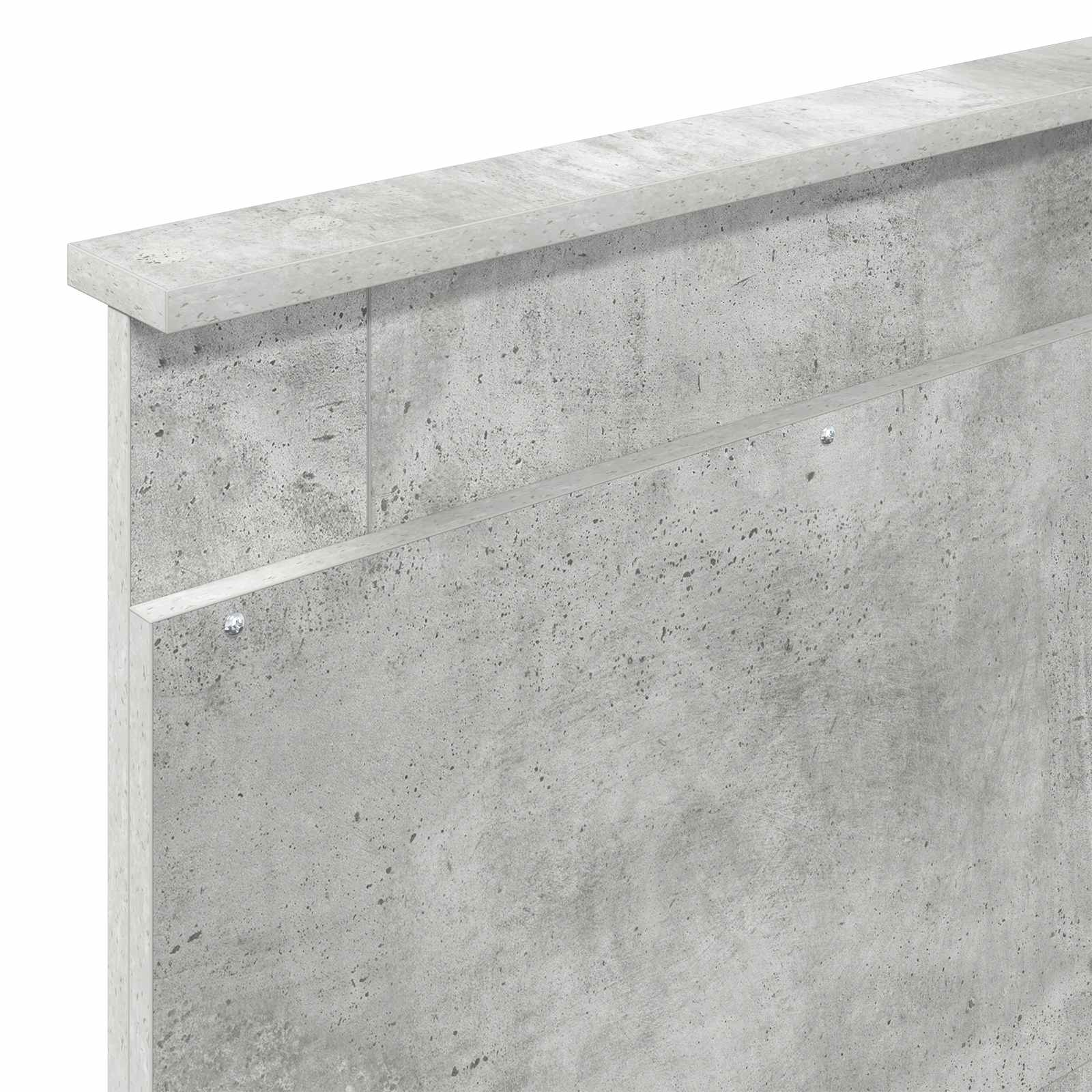Rám postele s čelo Betonově šedá 75 x 190 cm Inženýrské dřevo - obrázek 12