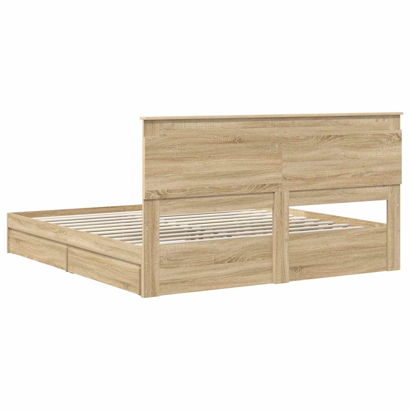 Opslag bed met lade Sonoma Eiken 180 x 200 cm Bewerkt hout | luizaXL | Dé meubelwinkel voor elk interieur Opslag bed met lade Sonoma Eiken 180 x 200 cm Bewerkt hout - Afbeelding 10