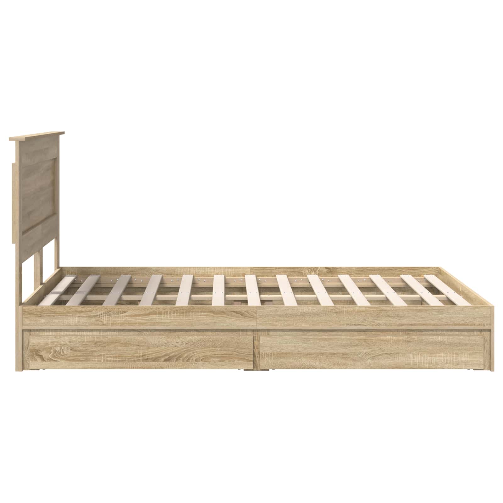 Opslag bed met lade Sonoma Eiken 160 x 200 cm Bewerkt hout | luizaXL | Dé meubelwinkel voor elk interieur Opslag bed met lade Sonoma Eiken 160 x 200 cm Bewerkt hout - Afbeelding 9
