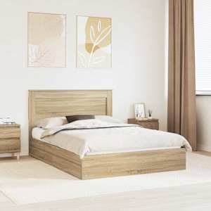 Postel s úložným prostorem s čelo Sonoma dub 150 x 200 cm - obrázek 1