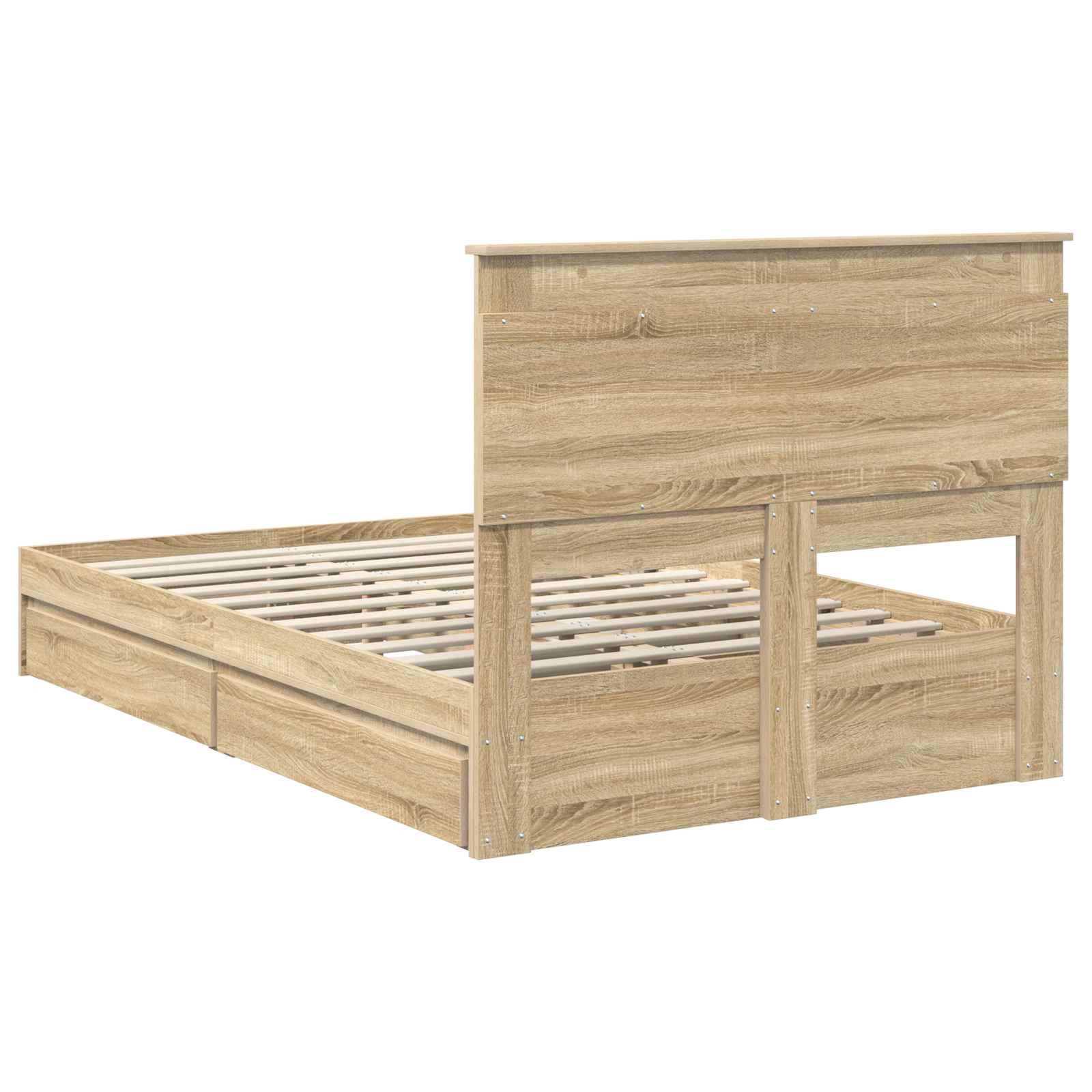 Opslag bed met lade Sonoma Eiken 135 x 190 cm Bewerkt hout | luizaXL | Dé meubelwinkel voor elk interieur Opslag bed met lade Sonoma Eiken 135 x 190 cm Bewerkt hout - Afbeelding 10