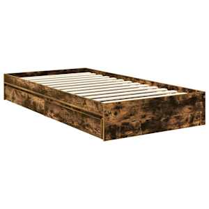 Postel s úložným prostorem s čelo Kouřový dub 100 x 200 cm - obrázek 6
