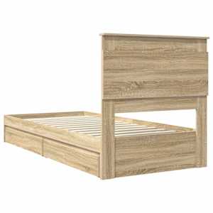 Postel s úložným prostorem s čelo Sonoma dub 75 x 190 cm - obrázek 10