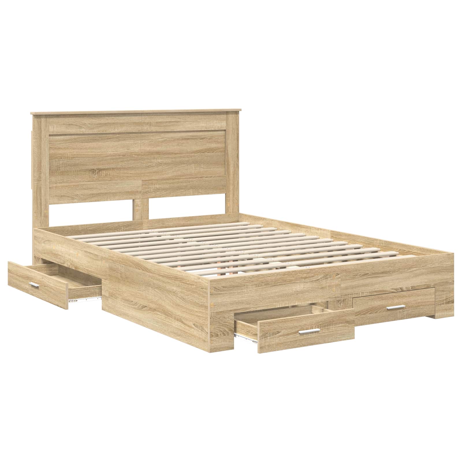 Bedframe met lade met hoofdeinde met opslag Bewerkt hout | luizaXL | Dé meubelwinkel voor elk interieur Bedframe met lade met hoofdeinde met opslag Bewerkt hout - Afbeelding 5