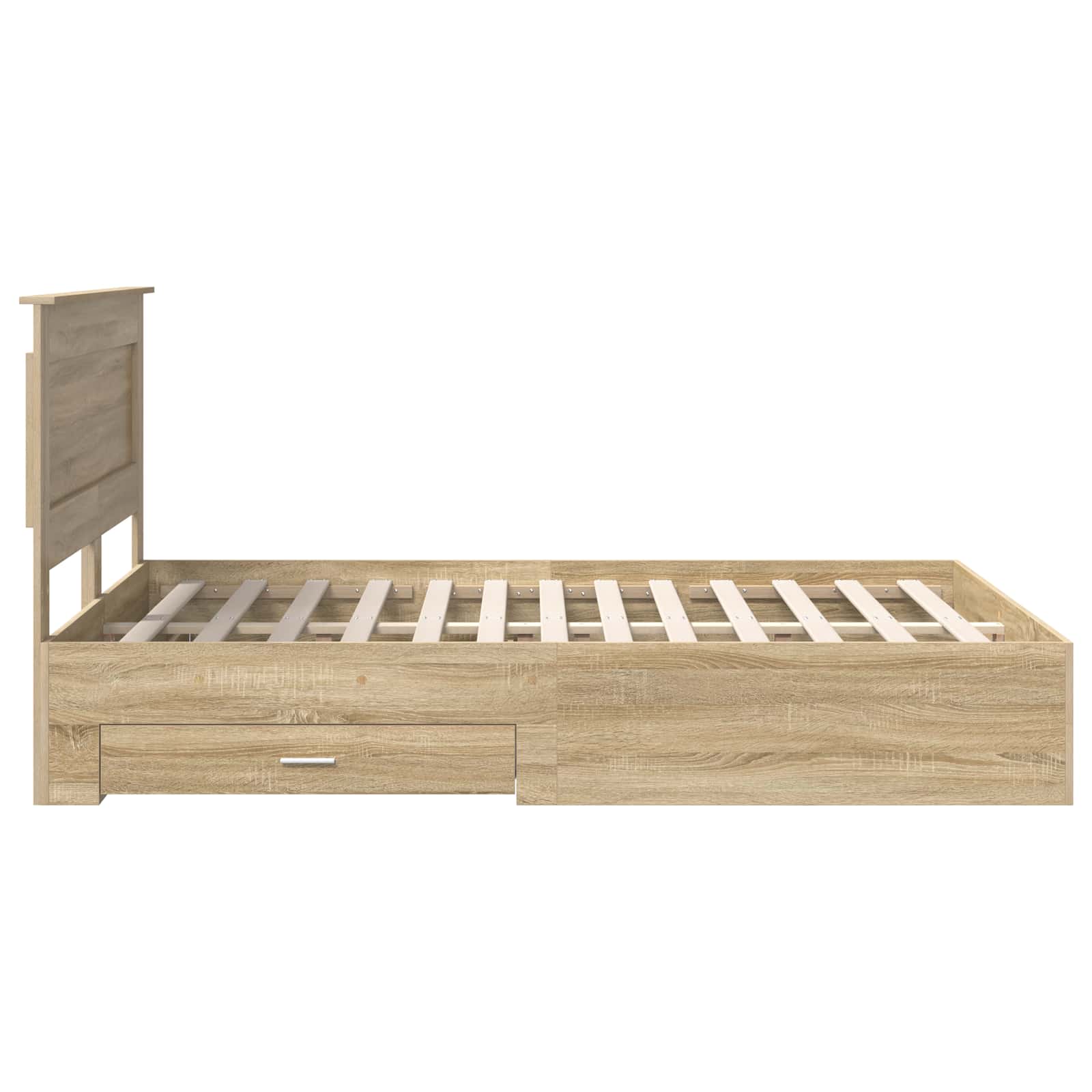 Bedframe met lade met hoofdeinde met opslag Bewerkt hout | luizaXL | Dé meubelwinkel voor elk interieur Bedframe met lade met hoofdeinde met opslag Bewerkt hout - Afbeelding 9