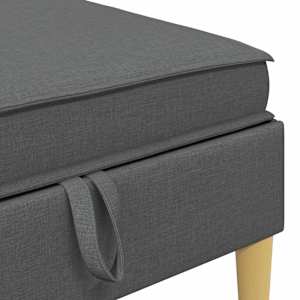 Modulární pohovka se storage 5 pcs Tmavě šedá Textil - obrázek 7