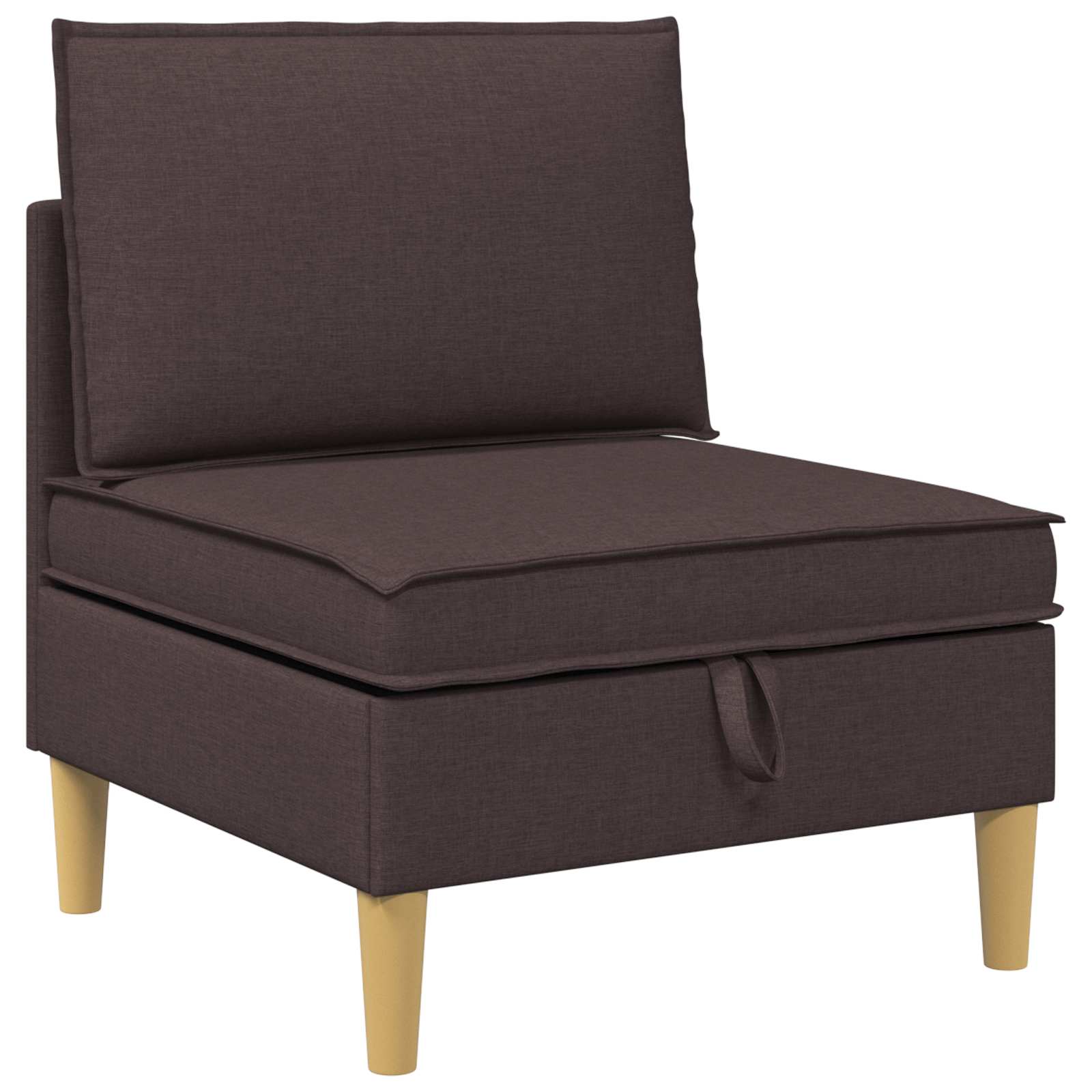 Modulsoffor med förvaring 4 pcs Mörkbrun