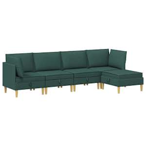 vidaXL Modulaarne diivanisari koos ladustamisega 5 tk Tumeroheline