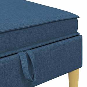 Modulární pohovka se storage 5 pcs Modrá Textil - obrázek 7
