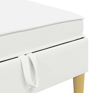 Modulární pohovka se storage 5 pcs Bílá Textil - obrázek 7