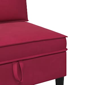 Sada nábytku do obývacího pokoje 4 pcs Víno Červené Samet - obrázek 8