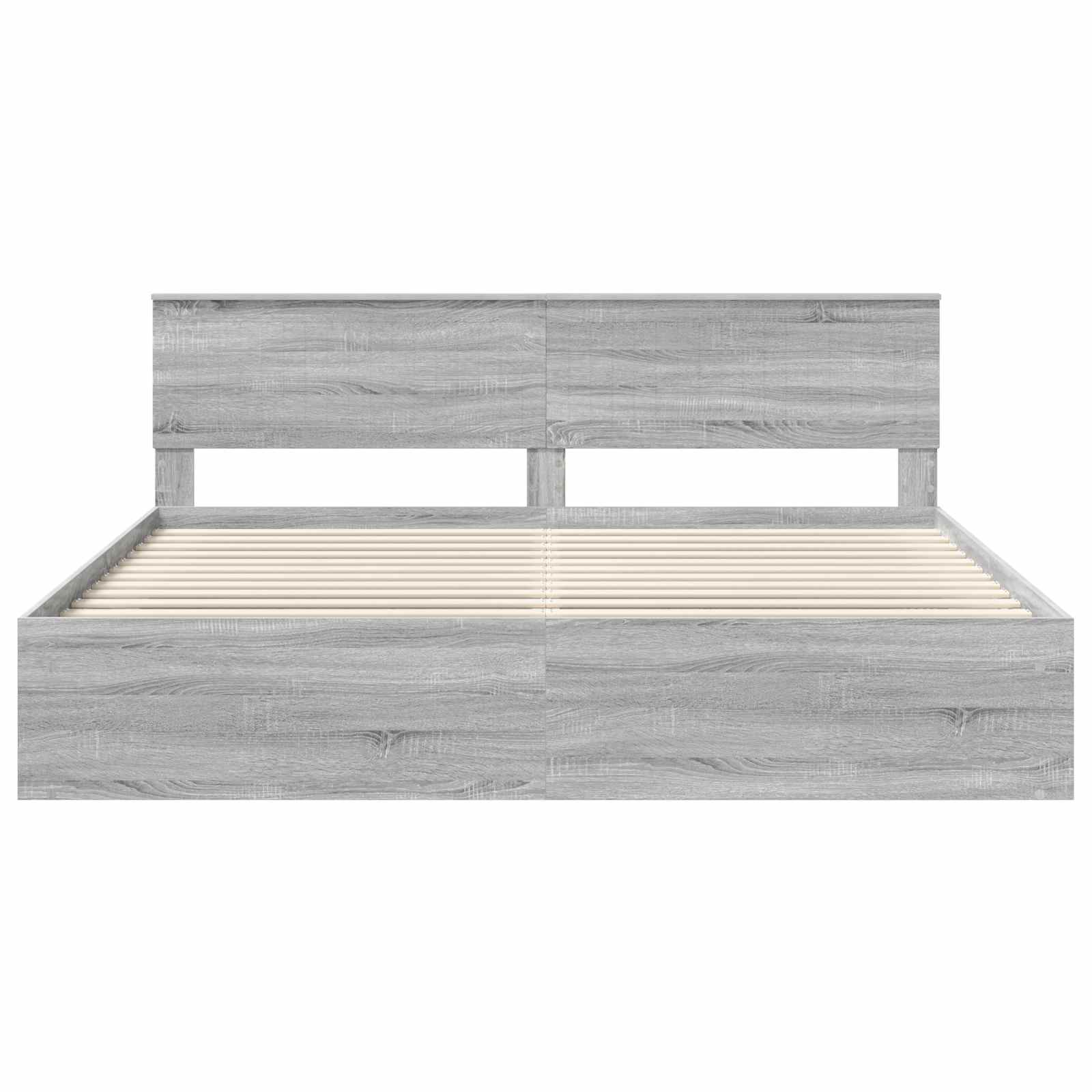 Bedframe Grijs Sonoma 200 x 200 cm Massief grenenhout image 7