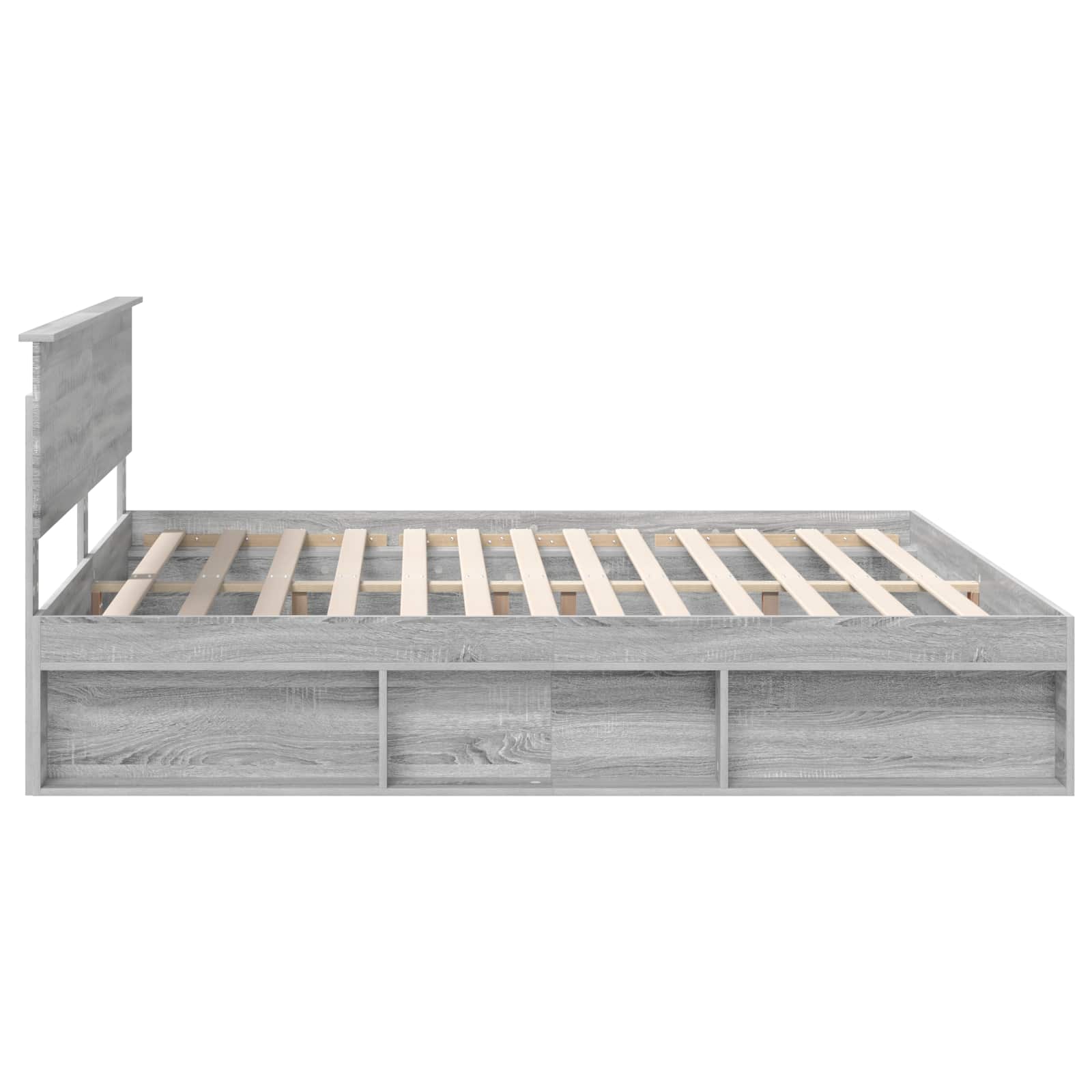 Bedframe Grijs Sonoma 200 x 200 cm Massief grenenhout image 8