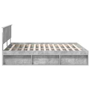 Rám postele s čelo Beton 180 x 200 cm Masivní borové dřevo - obrázek 8
