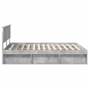Rám postele s čelo Beton 160 x 200 cm Masivní borové dřevo - obrázek 8