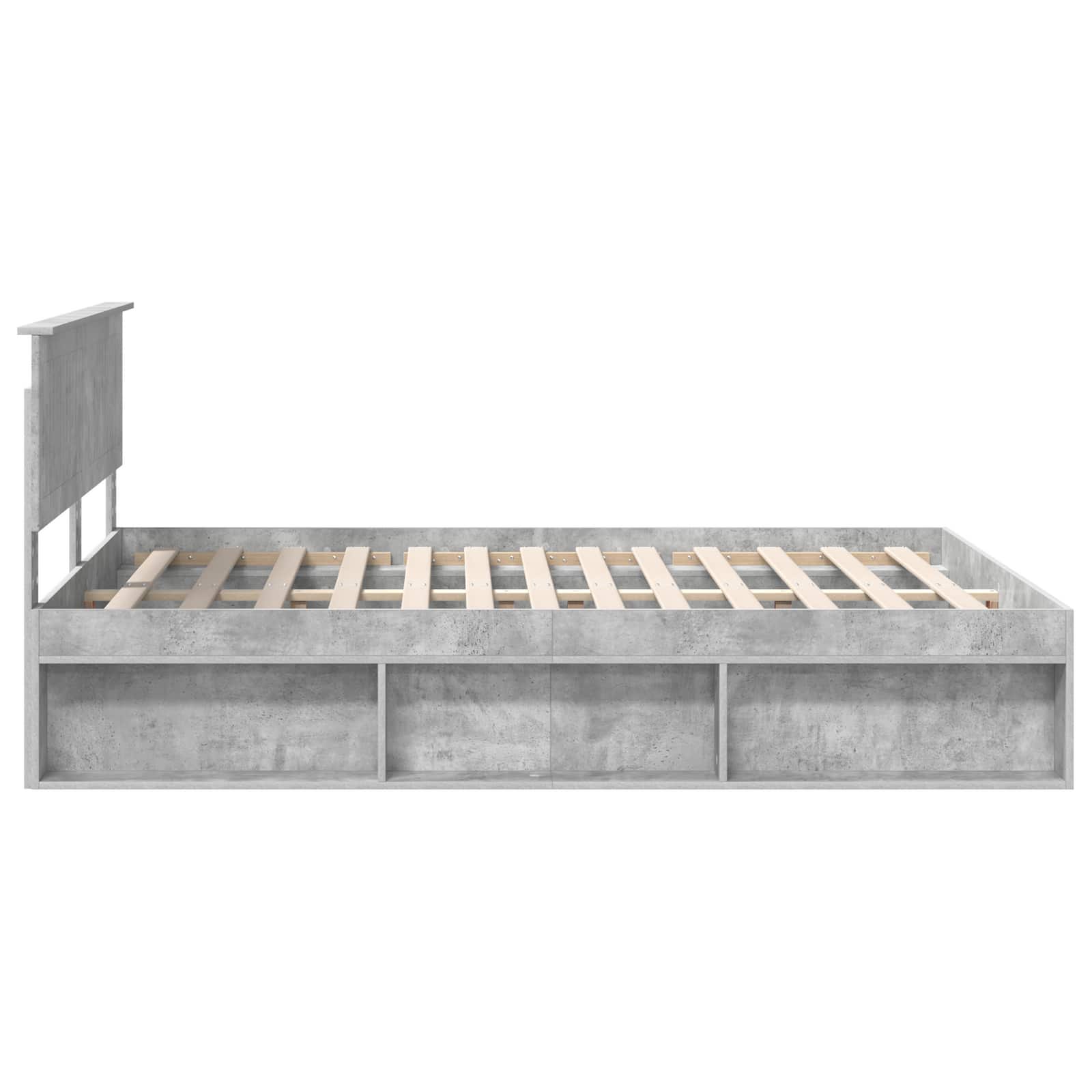 Bedframe Concerte Grijs 150 x 200 cm Massief grenenhout image 8