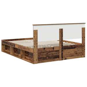 Rám postele Staré dřevo 150 x 200 cm Masivní borové dřevo - obrázek 9
