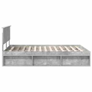 Rám postele Betonově šedá 135 x 190 cm Masivní borové dřevo - obrázek 8