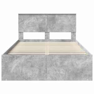 Rám postele s čelo Beton 120 x 200 cm Masivní borové dřevo - obrázek 7