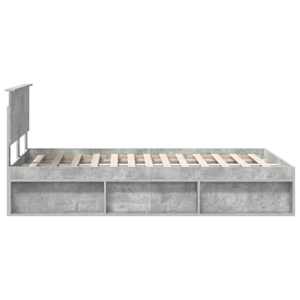 Rám postele s čelo Beton 120 x 200 cm Masivní borové dřevo - obrázek 8