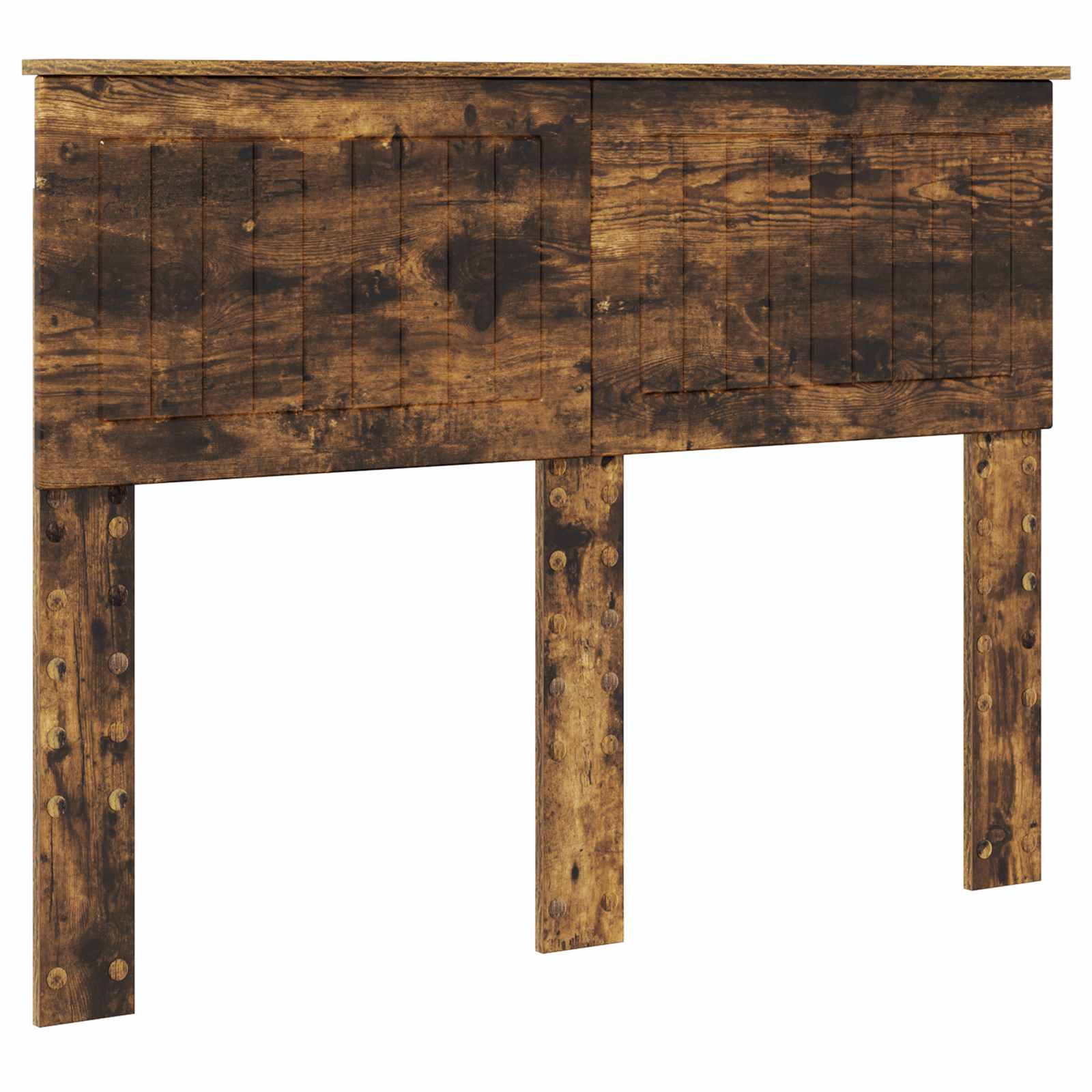 Sengestamme med hodegjerde Røkt eik 120 x 200 cm Massiv furu - Bilde 6