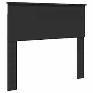 Rám postele s čelo Černá 100 x 200 cm Masivní borové dřevo - obrázek 6