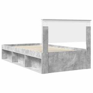 Rám postele Betonově šedá 100 x 200 cm Masivní borové dřevo - obrázek 9